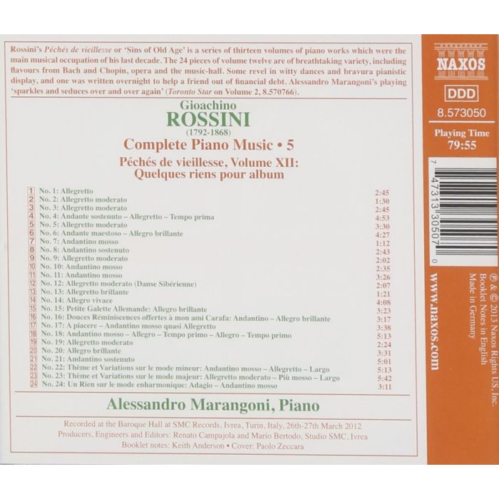 Rossini: Complete Piano Music 5 - Péchés de vieillesse Vol. XII - slide-1