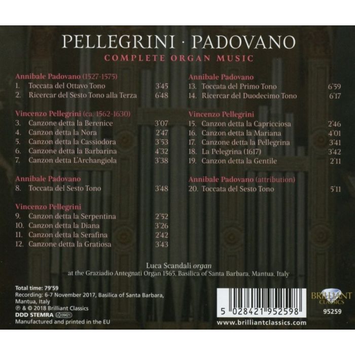 Pellegrini / Padovano: Complete Organ Music - slide-1