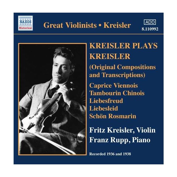 Kreisler Plays Kreisler (1936-1938)