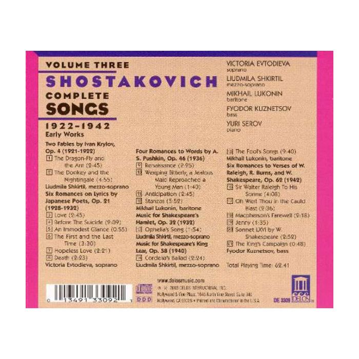 Shostakovich: Complete Songs, Vol 3 - slide-1
