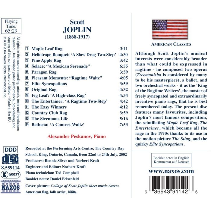 JOPLIN: Piano rags - slide-1