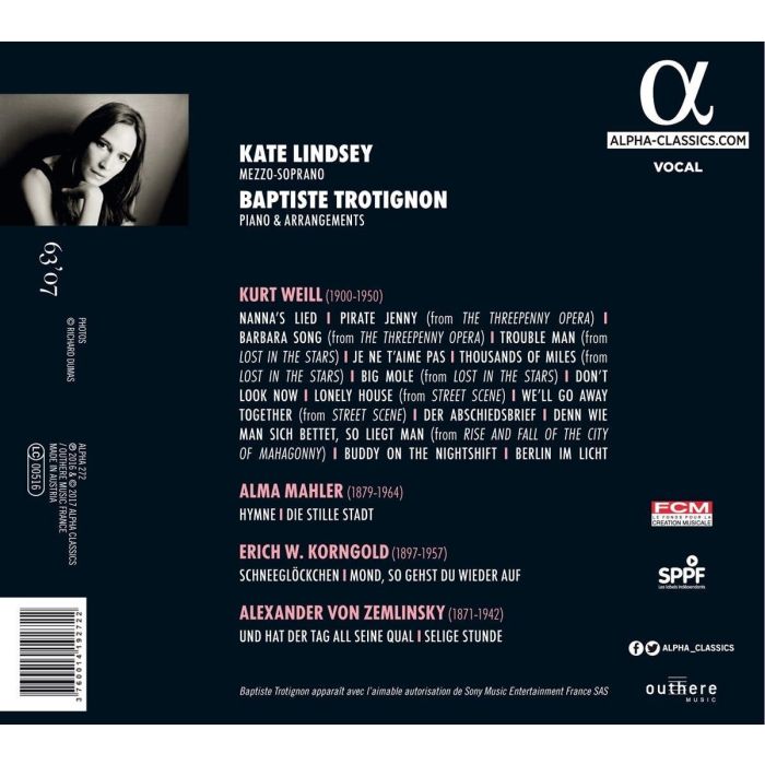 Thousands of Miles – Weill/Alma Mahler/Korngold/Zemlinsky - slide-1