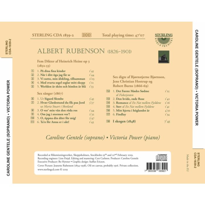 Rubenson: Songs for voice and piano - slide-1