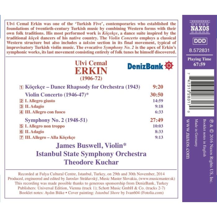 Erkin: Symphony No. 2; Violin Concerto; Köçekçe - Dance Rhapsody - slide-1