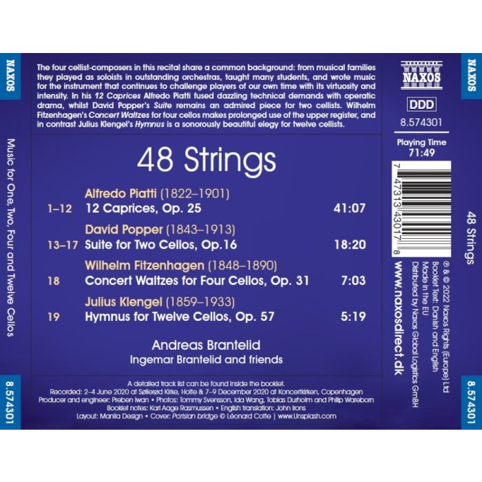 48 Strings - Music for One, Two, Four and Twelve Cellos - slide-1