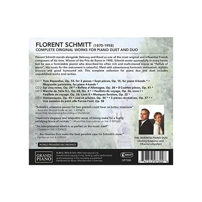 Schmitt: Complete Works for Piano Duet and Duo - slide-1