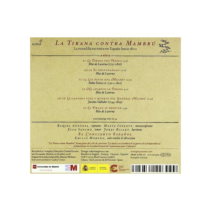 La Tirana contra Mambrú - La Tonadilla and popular musical comedies in Spain c. 1800 - slide-1