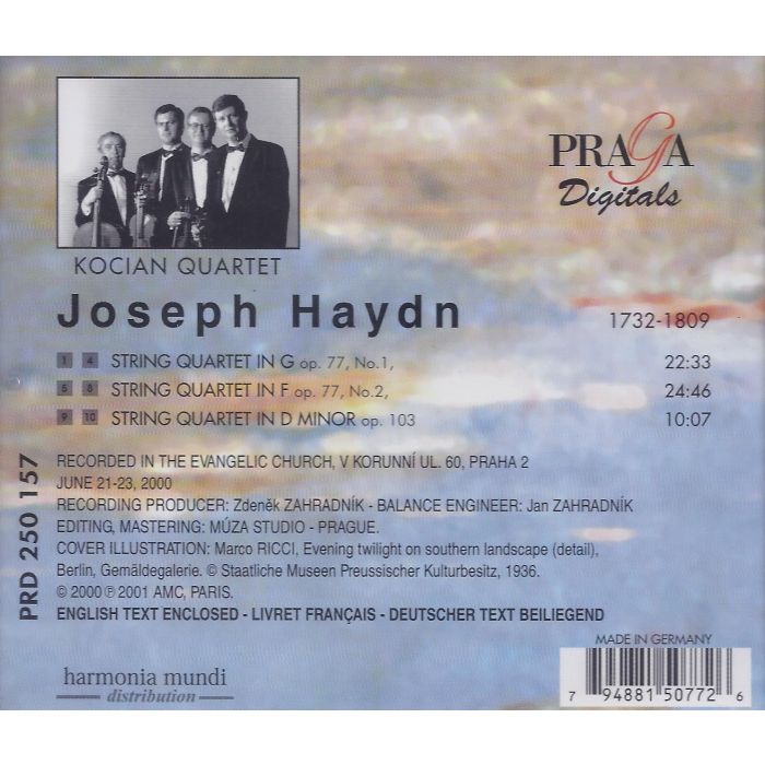 Haydn: String Quartets Op. 77, Nos. 1-2 and Op. 103, in D minor - slide-1