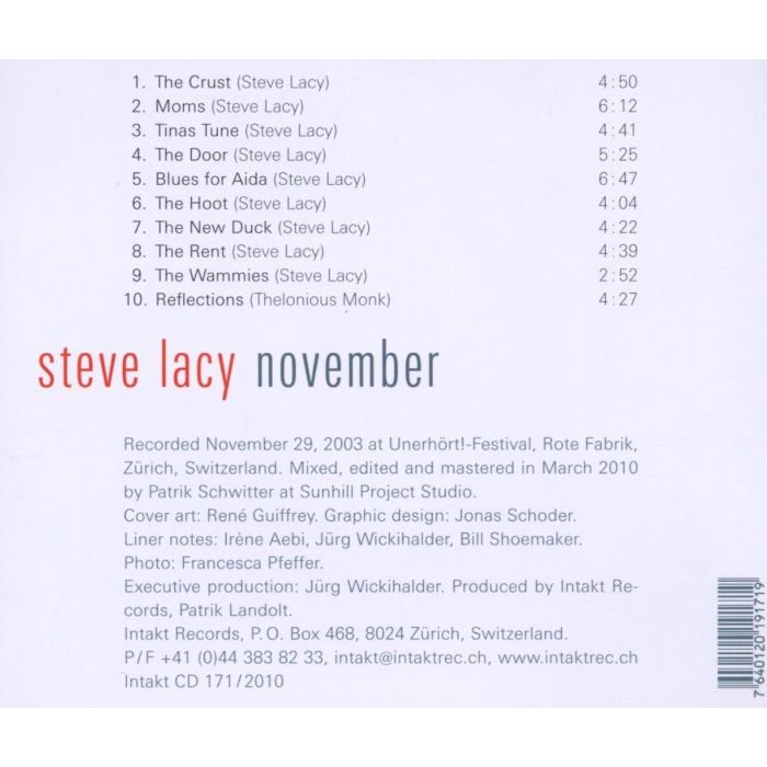Steve Lacy: November - slide-1