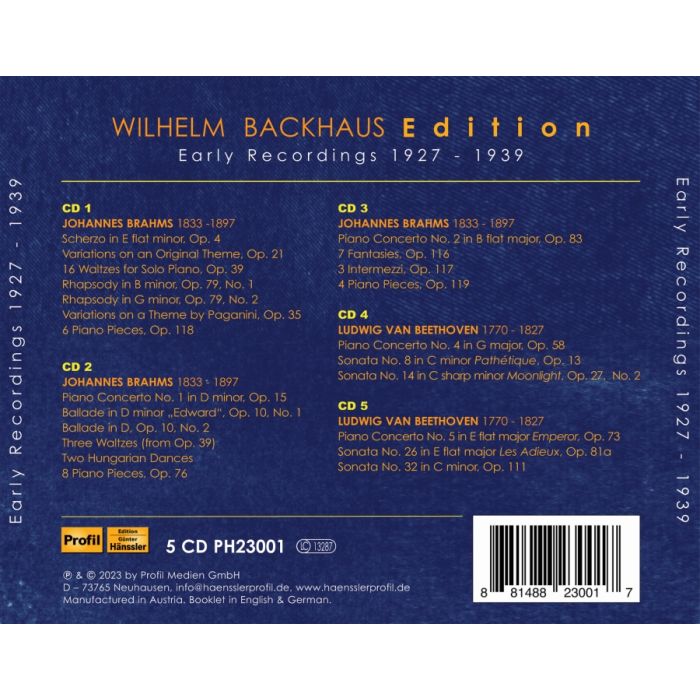 Wilhelm Backhaus Edition - slide-1