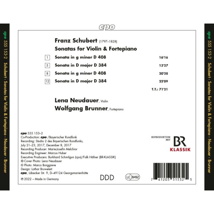 Schubert: Complete Sonatas for Violin & Fortepiano - slide-1