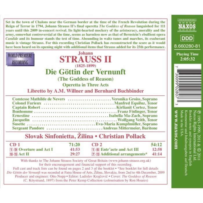 Strauss Johann: Die Göttin der Vernunft - slide-1
