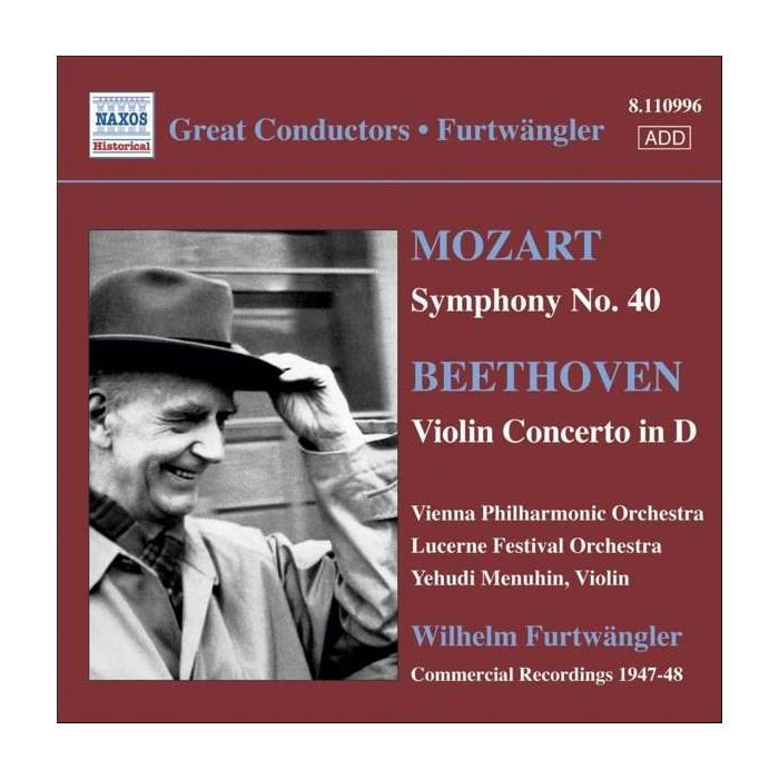 MOZART: Symphony No. 40 / BEETHOVEN: Violin Concerto