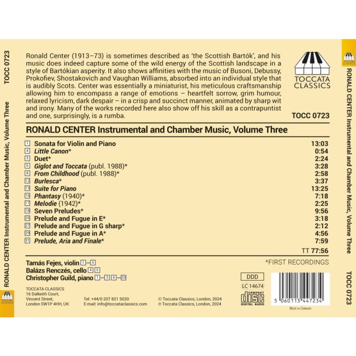 Center: Instrumental & Chamber Music Vol. 3 - slide-1
