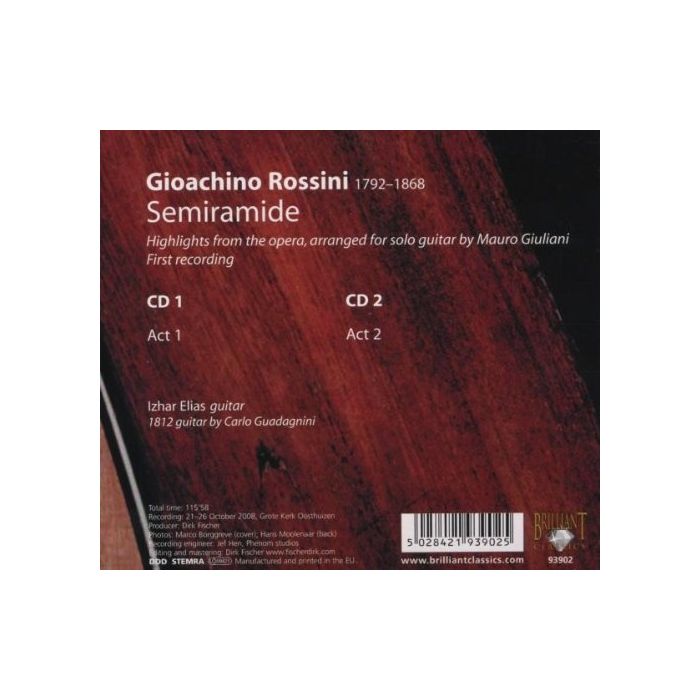 Rossini & Giuliani: Semiramide, arranged for Guitar - slide-1