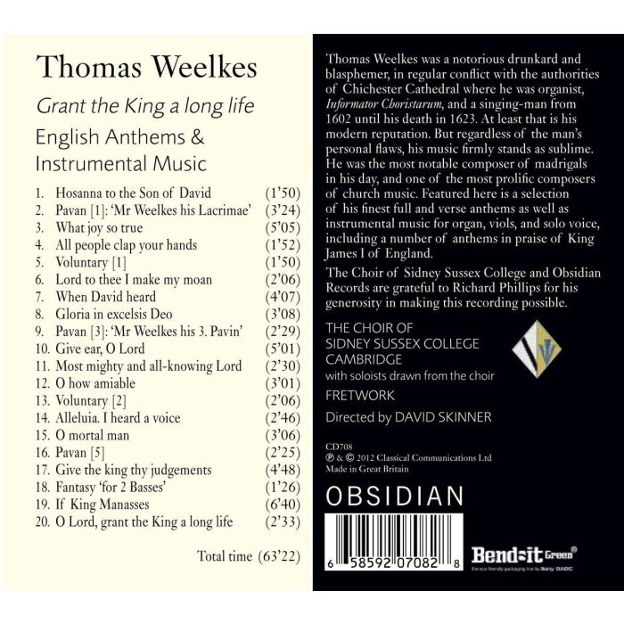 Weelkes: Grant the King a long life - English Anthems & Instrumental Music - slide-1
