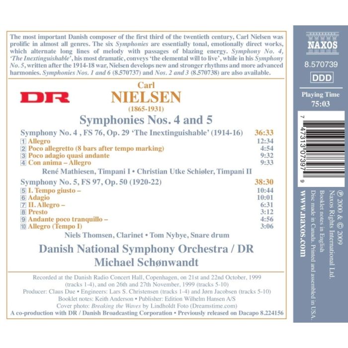 NIELSEN: Symphonies Nos. 4 & 5 - slide-1