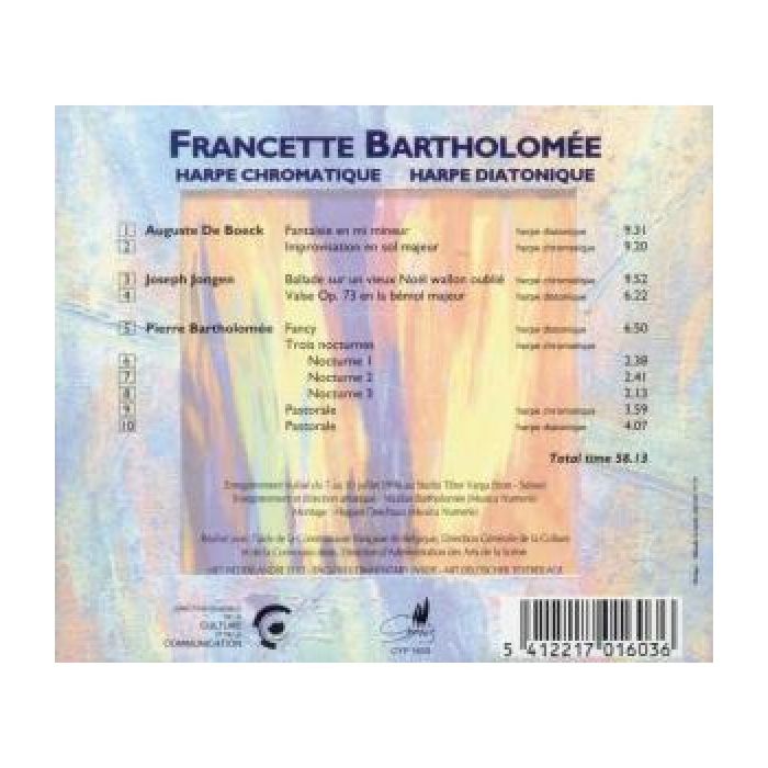 Boeck / Jongen / Bartholomee: Harp Recital - slide-1