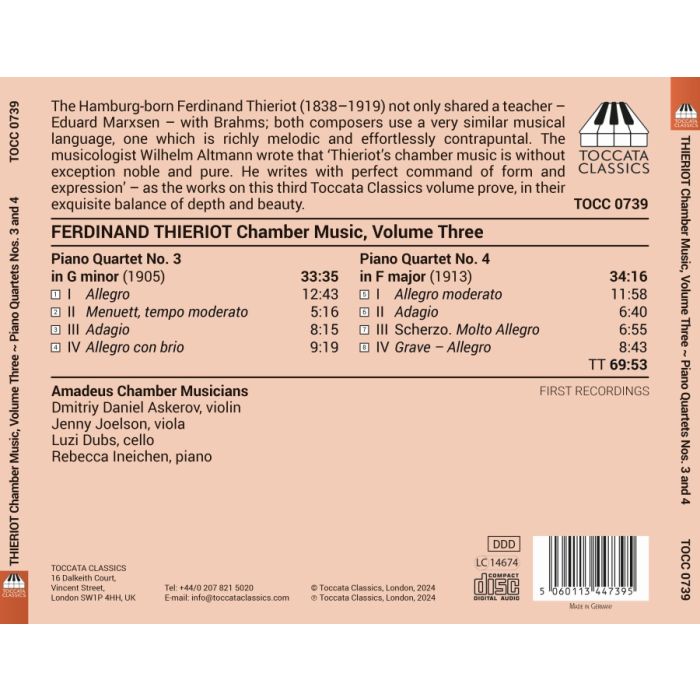 Thieriot: Chamber Music Vol. 3 - slide-1
