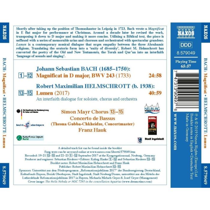 Bach: Magnificat; Helmschrott: Lumen - slide-1