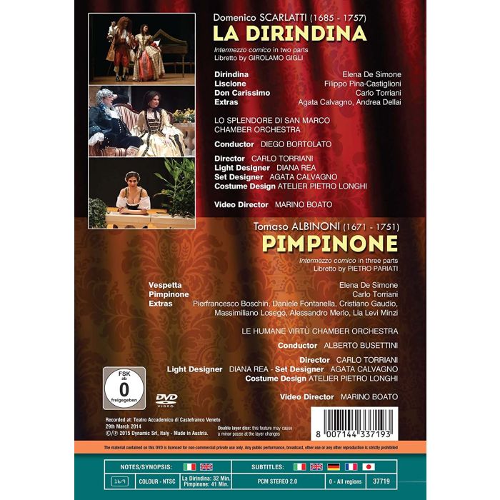 Scarlatti: La Dirindina Albinoni: Pimpinone - slide-1