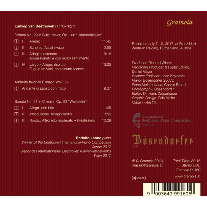 Beethoven: Sonatas Hammerklavier & Waldstein; Andante favori - slide-1