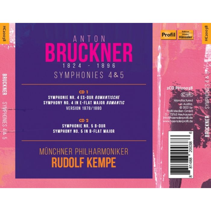 Bruckner: Symphonies Nos. 4 & 5 - slide-1