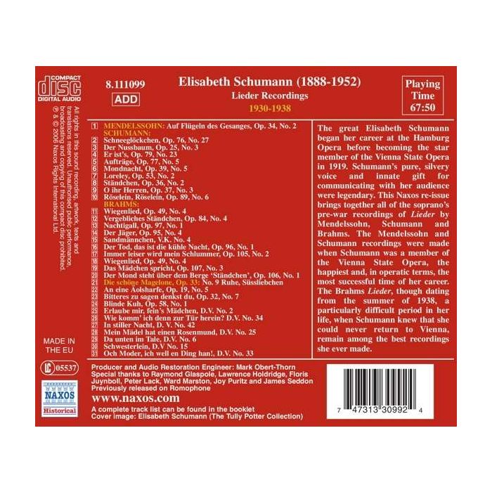 Elisabeth Schumann - Lieder Recordings - slide-1