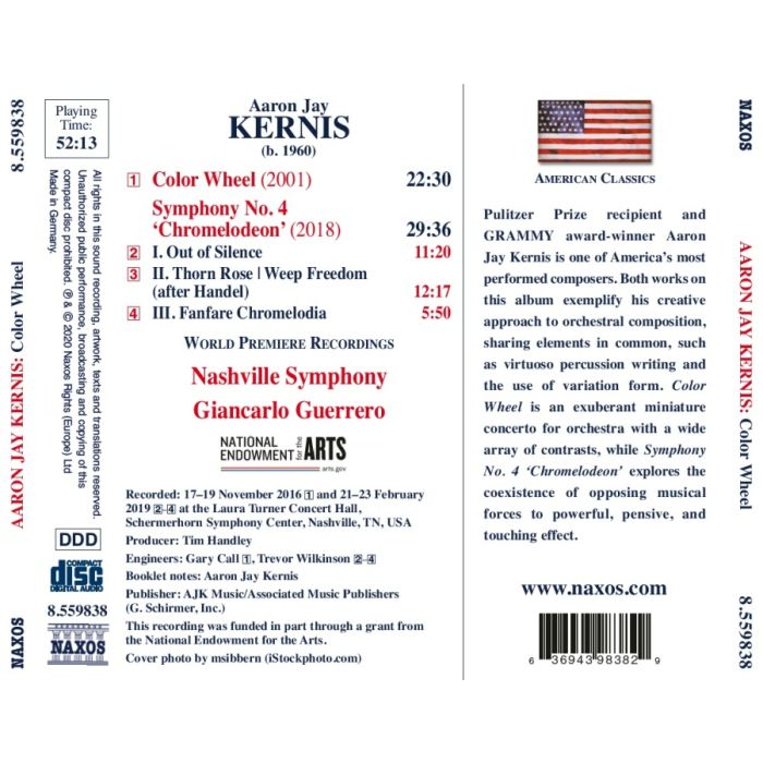 Kernis: Color Wheel; Symphony No. 4 - slide-1