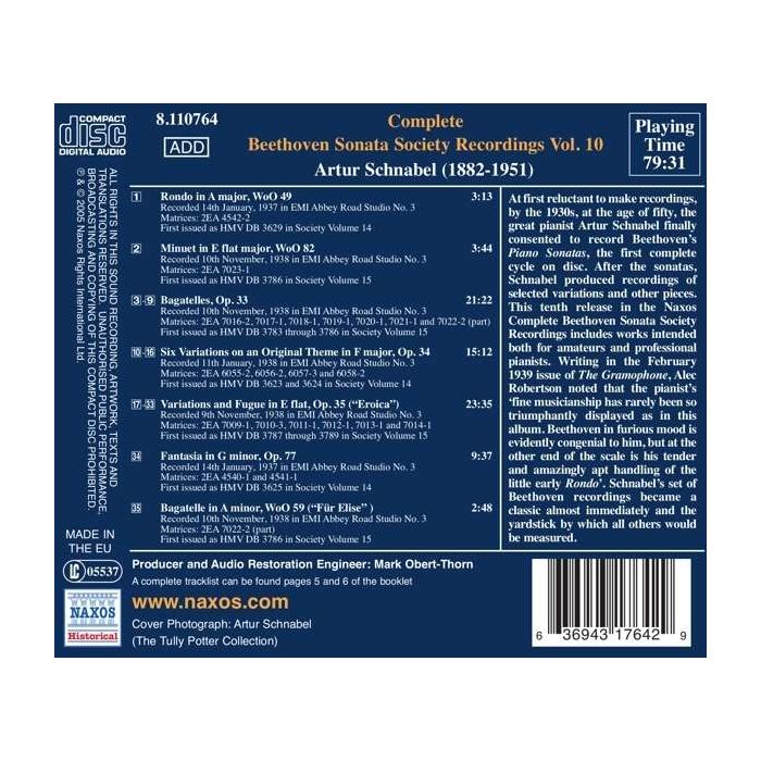 Beethoven: Piano Works, Vol. 10 - slide-1
