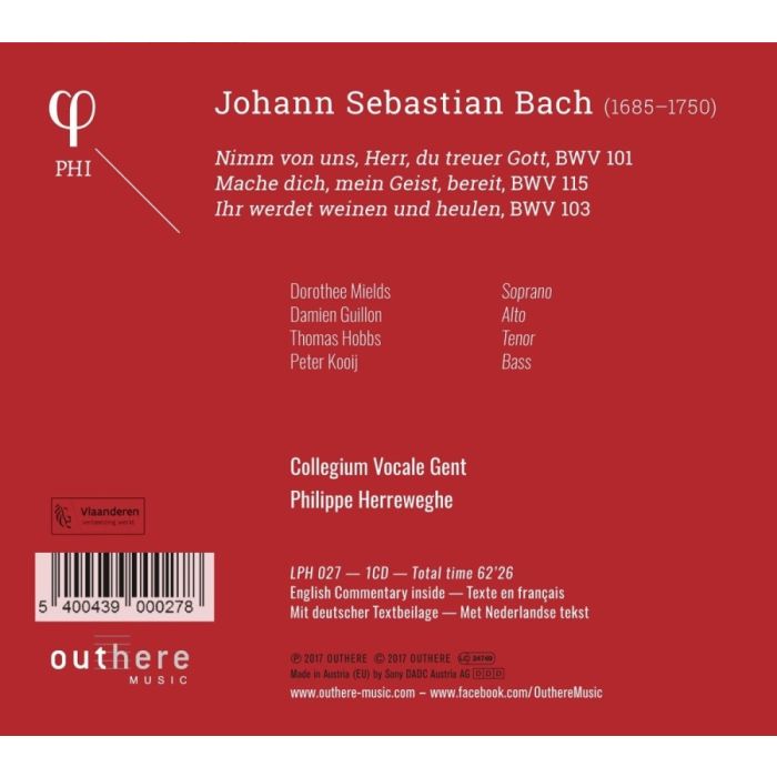 Bach: Du treuer Gott - Leipzig Cantatas BWV 101; 103; 115 - slide-1