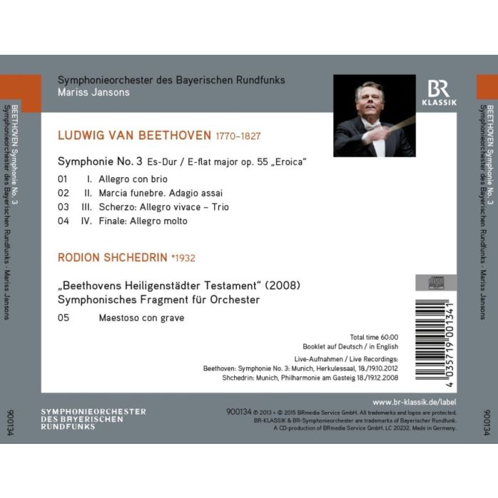 Beethoven: Symphony No. 3 “Eroica”; Shchedrin: Beethovens Heiligenstädter Testament - slide-1