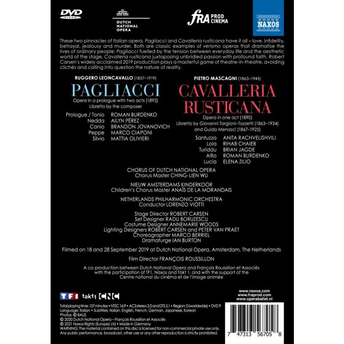 Leoncavallo: Pagliacci; Mascagni: Cavalleria Rusticana - slide-1