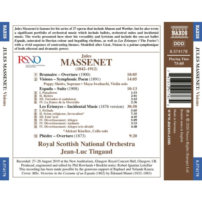 Massenet: Visions - slide-1