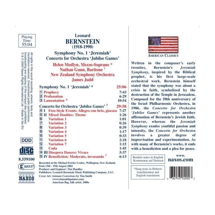 BERNSTEIN: Symphony No.1 