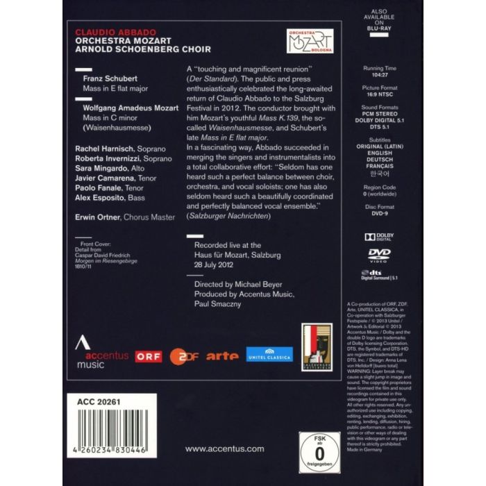 Mozart & Schubert: Masses / Abbado - slide-1