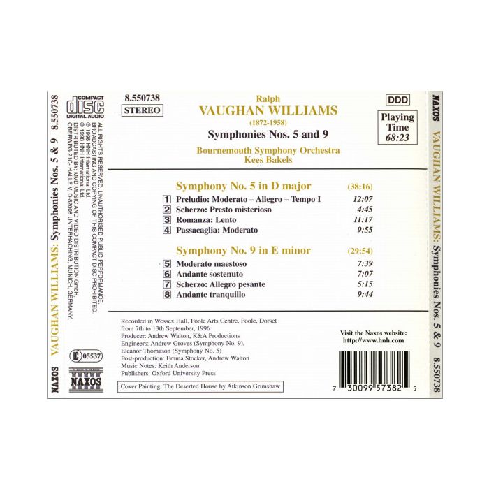 VAUGHAN WILLIAMS: Symphonies nos. 5 & 6 - slide-1