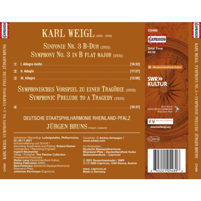 Weigl: Symphony No. 3; Symphonic Prelude - slide-1