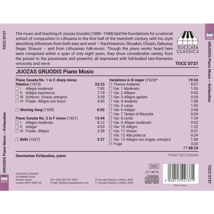 Gruodis: Piano Music - slide-1