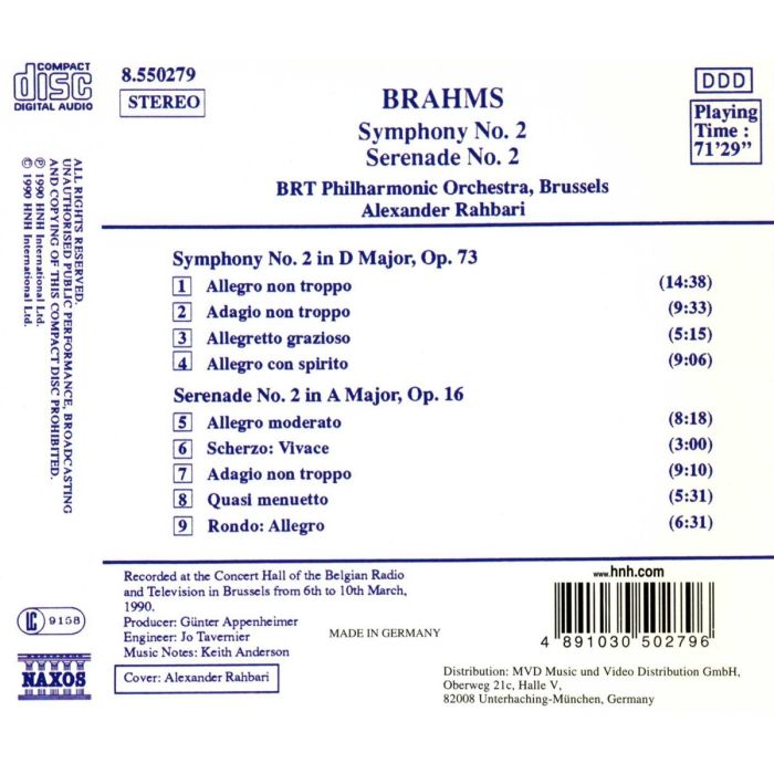 Brahms: Symphony no. 2 - slide-1
