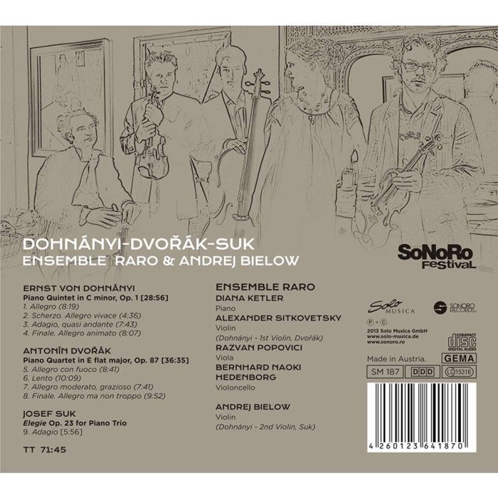Dohnanyi & Dvorak: Piano Quintets, Suk: Elegie - slide-1