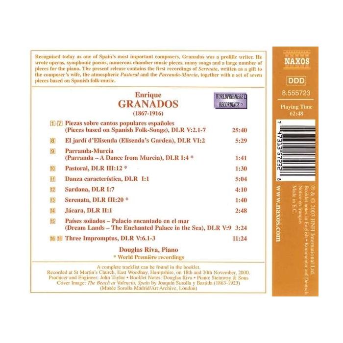 GRANADOS: Piano Music vol. 6 - slide-1