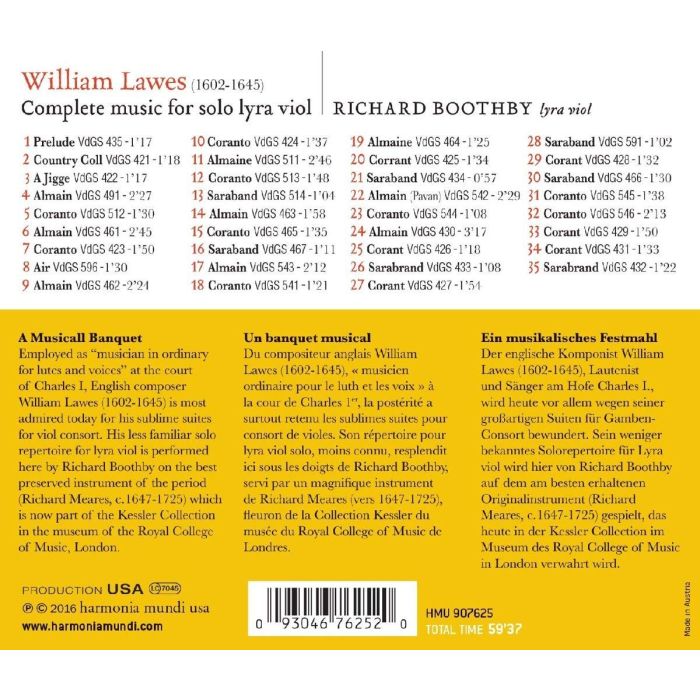 Lawes: Complete Music for Solo Lyra Viol - slide-1