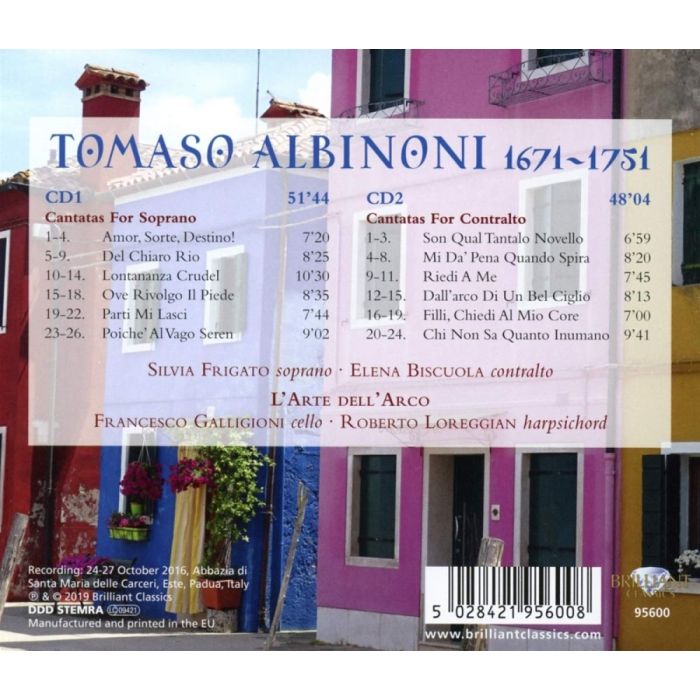 Albinoni: 12 Cantatas for Soprano and Contralto Op. 4 - slide-1