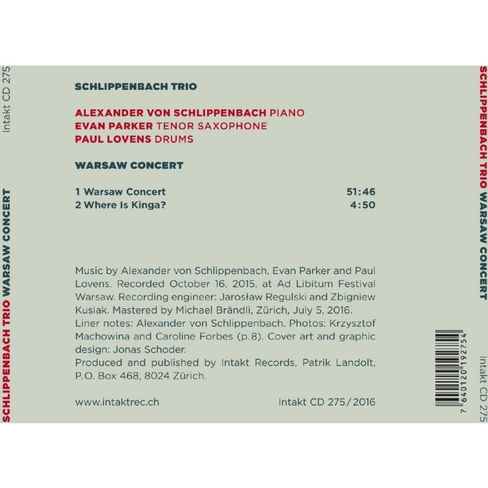 Schlippenbach Trio: Warsaw Concert - slide-1