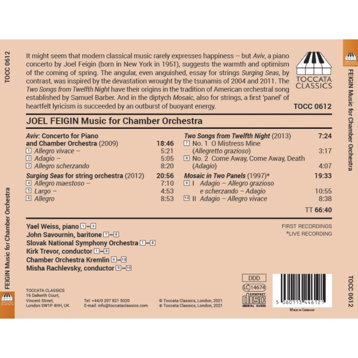 Feigin: Music for Chamber Orchestra - slide-1