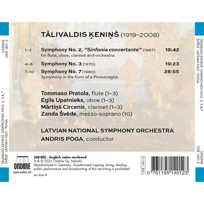 Kenins: Symphonies Nos. 2; 3 & 7 - slide-1