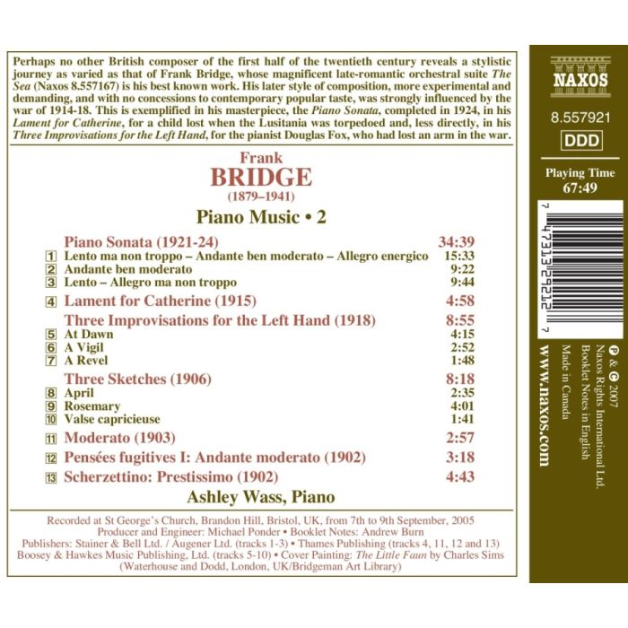 Bridge Frank - Piano Music Vol. 2 - slide-1