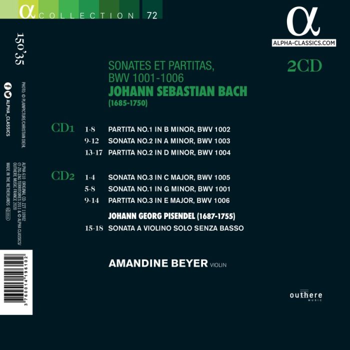 Bach: Sonates et partitas, BWV 1001-1006 - slide-1