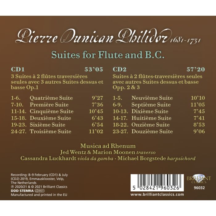 Philidor: Suites for Flute and B.C. - slide-1